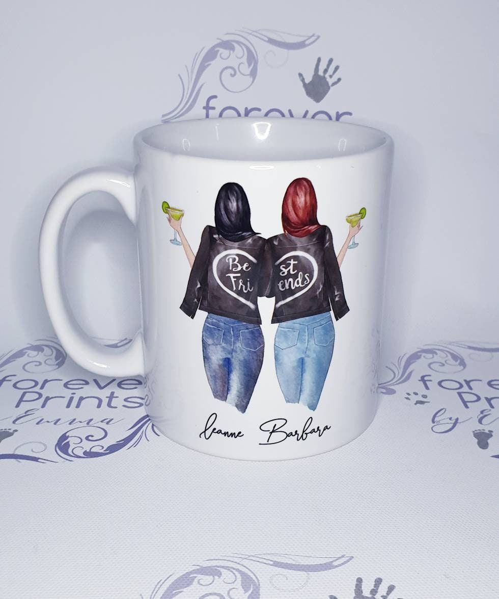 Personalised Best Friends Mug, Customised Friendship Gift