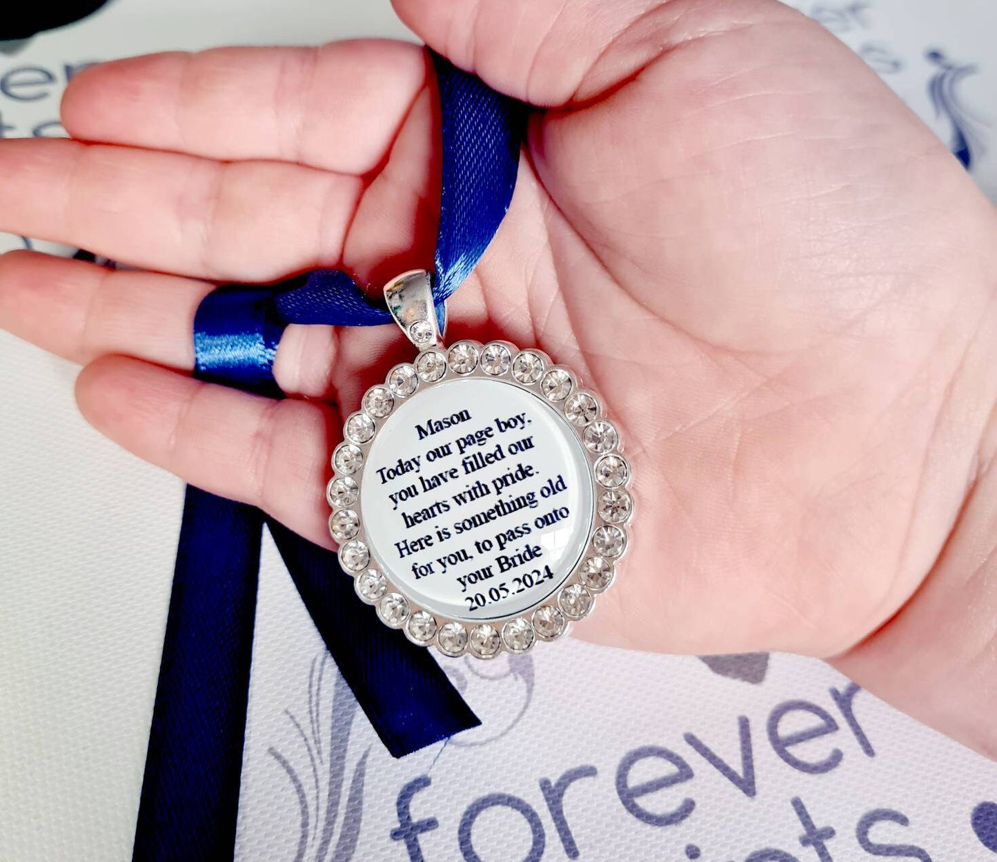 Personalised Flower Girl Charm, Wedding Keepsake Gift