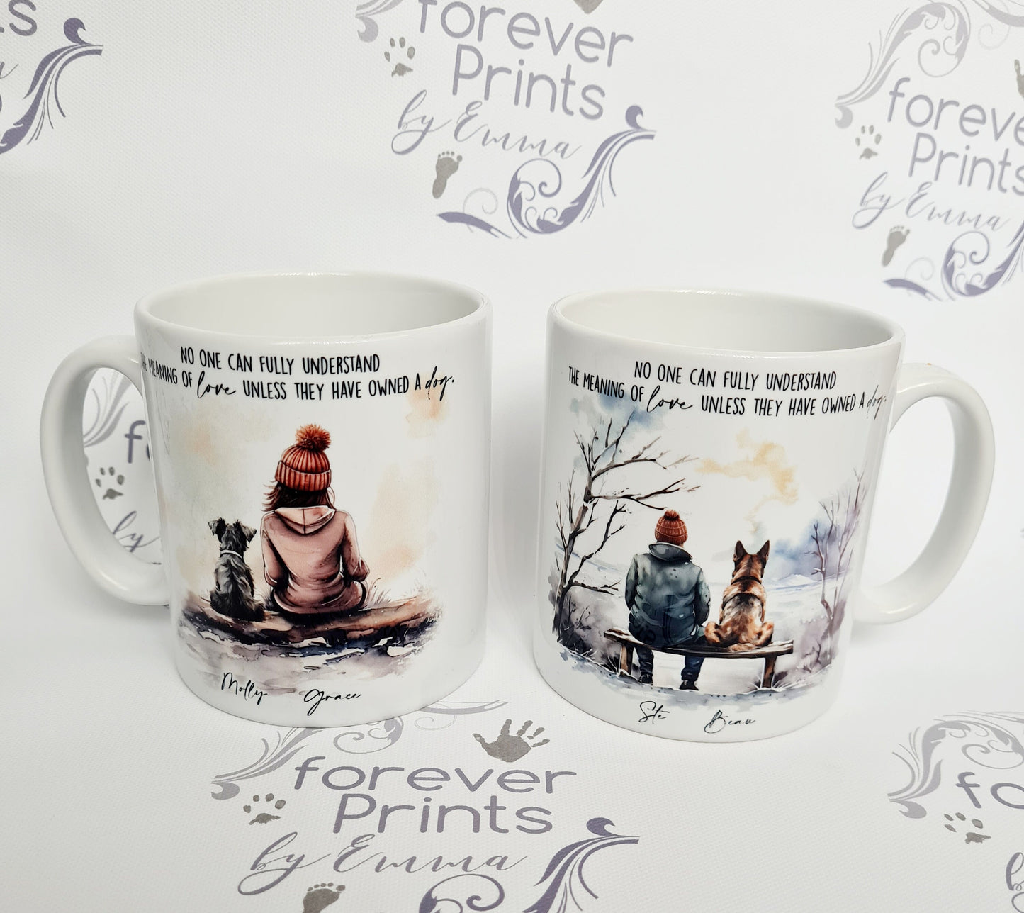 Personalised Dog and Owner Mug, Man's Best Friend Gift