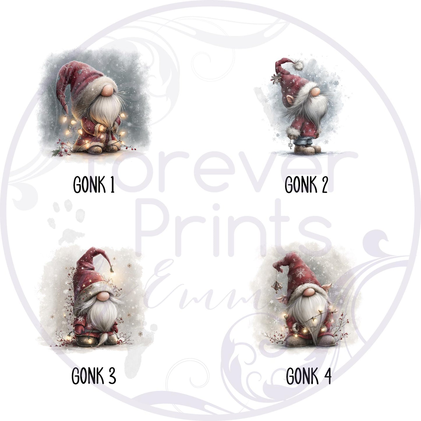 Personalized Gonk First Christmas Tree Decoration, Aluminium Ornament