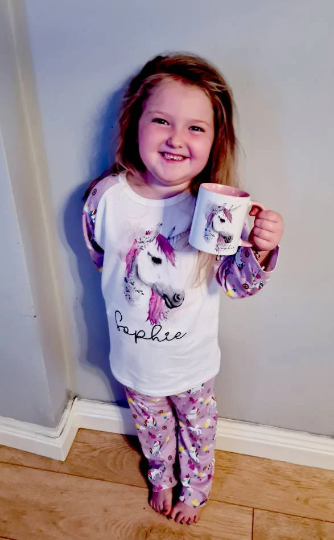 Children's unicorn pyjamas