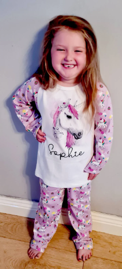 Children's unicorn pyjamas