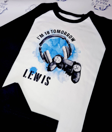 Children's Gamer birthday pyjamas