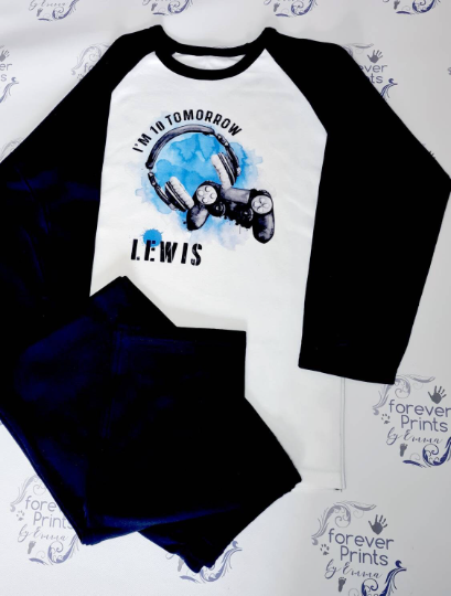 Children's Gamer birthday pyjamas