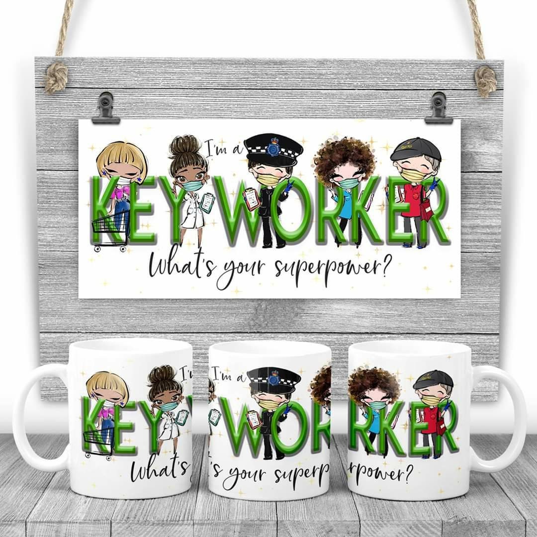 Keyworker superpower mug, keyworker mug, superhero mug