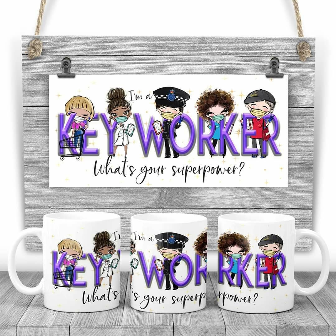 Keyworker superpower mug, keyworker mug, superhero mug