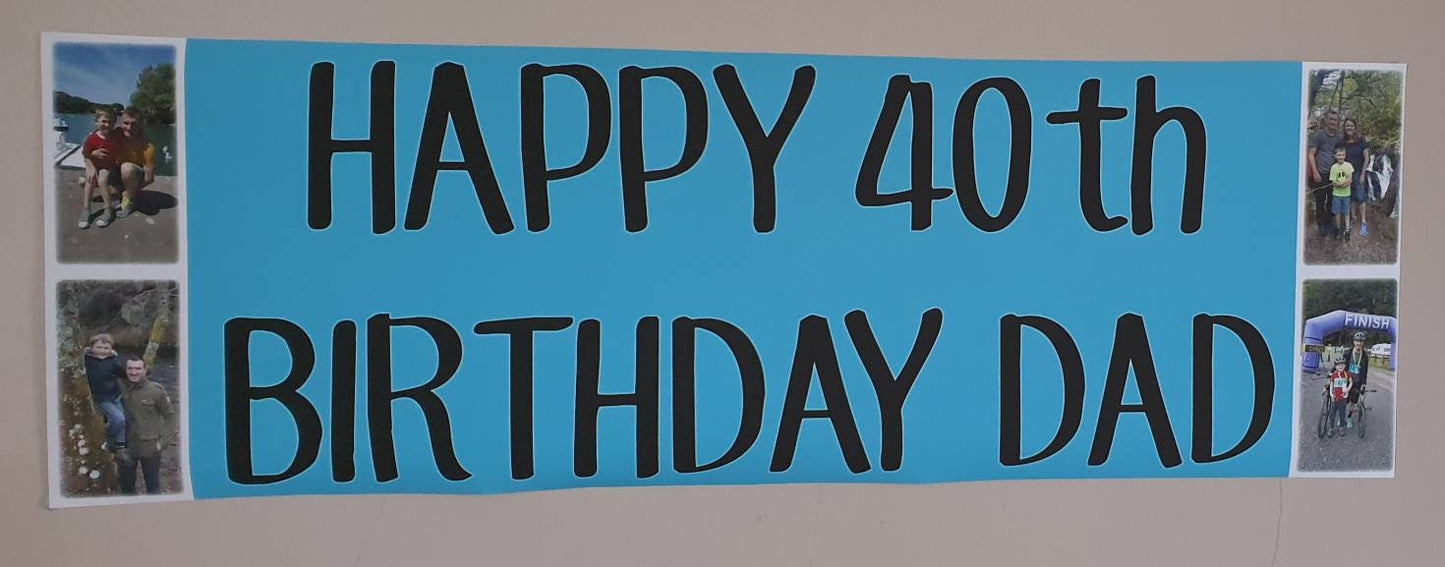 Birthday banner, 3 foot banners