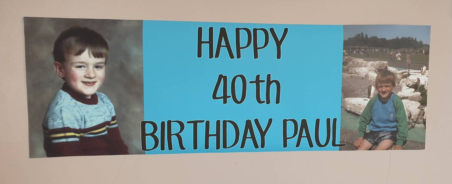 Birthday banner, 3 foot banners
