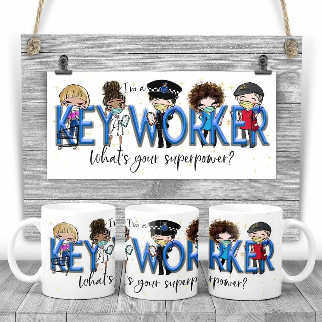 Keyworker superpower mug, keyworker mug, superhero mug