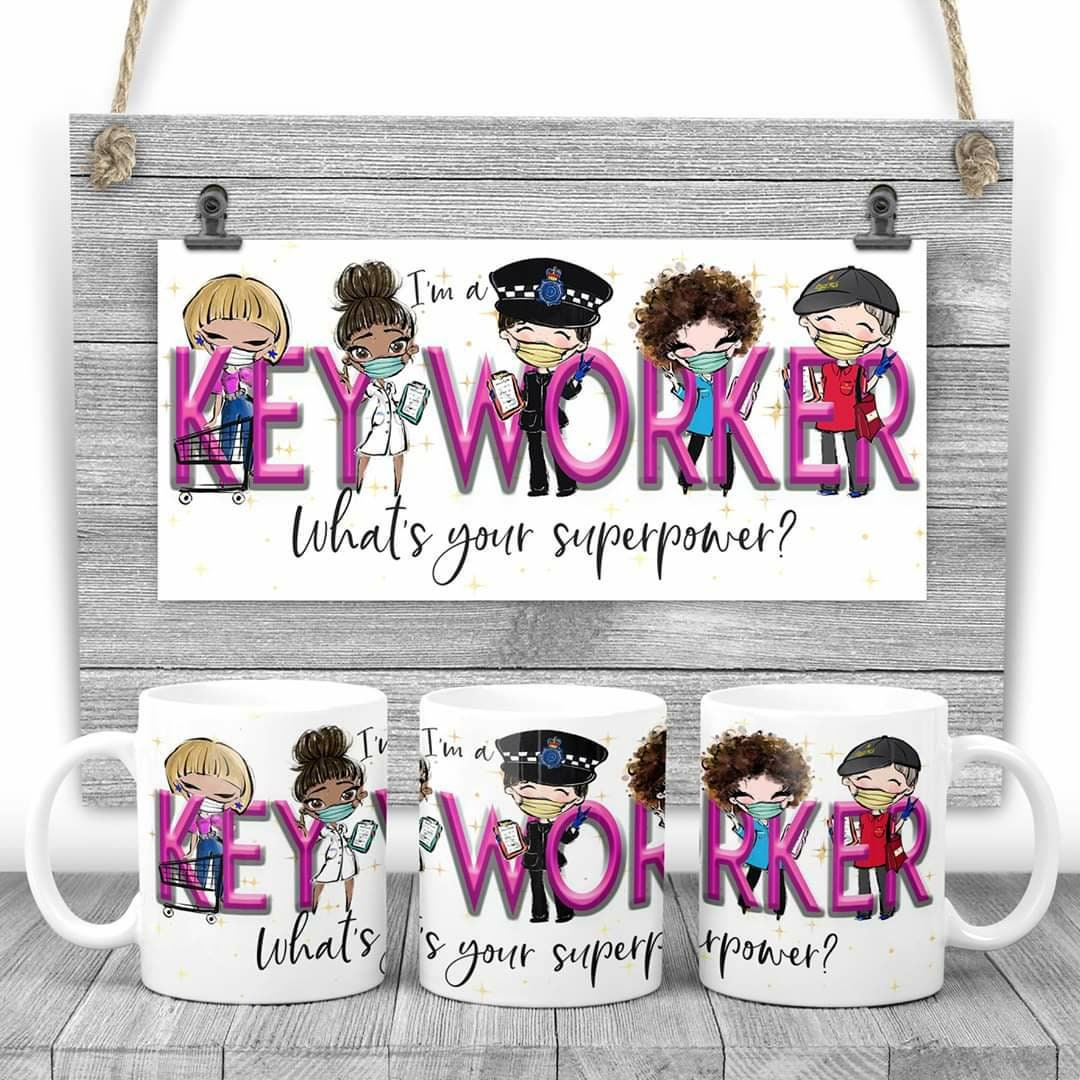Keyworker superpower mug, keyworker mug, superhero mug