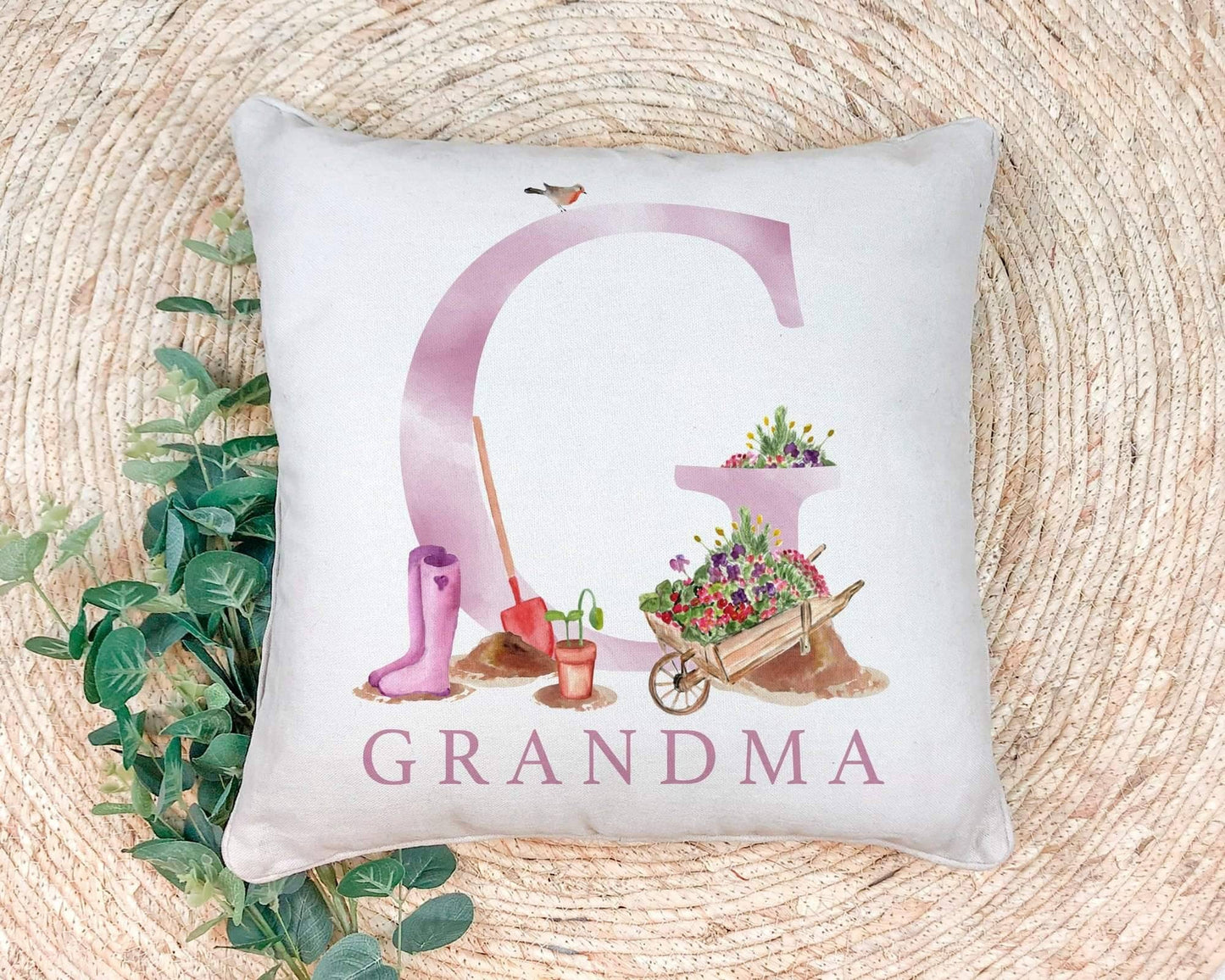 Fathers day Grandparent gardening cushion, gardening gift