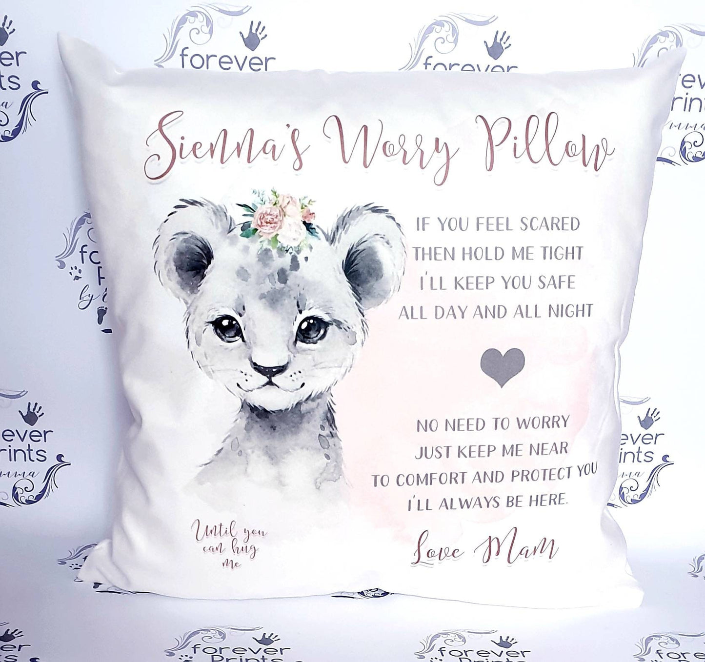 Worry pillow lion cushion