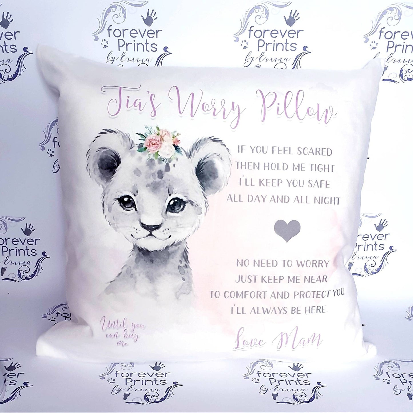 Worry pillow lion cushion