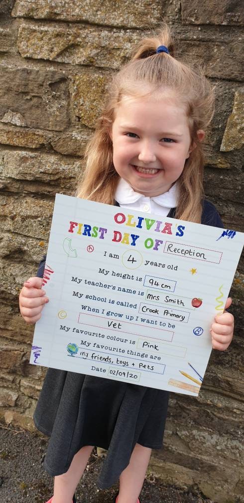 First day of school drywipe board with free pen