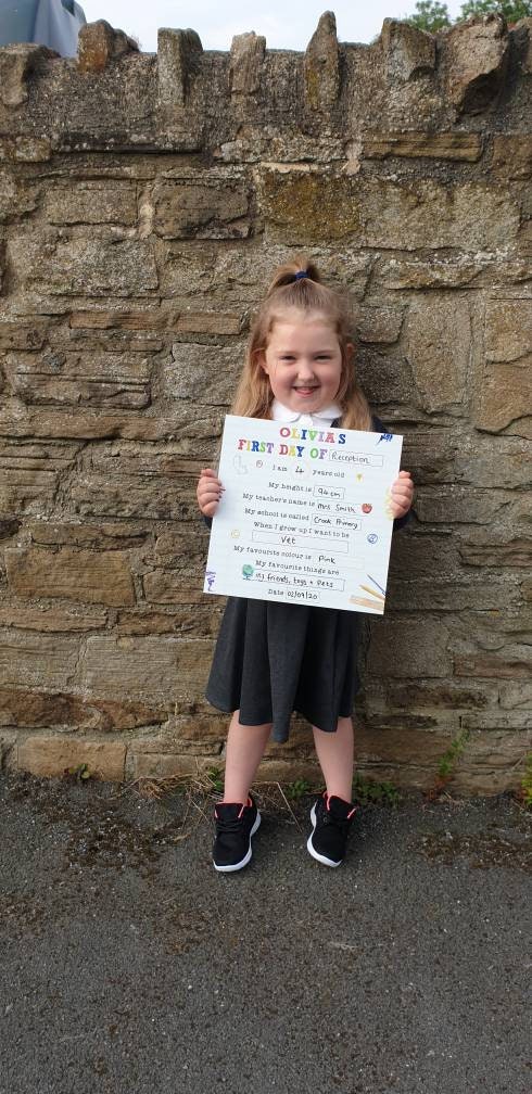 First day of school drywipe board with free pen