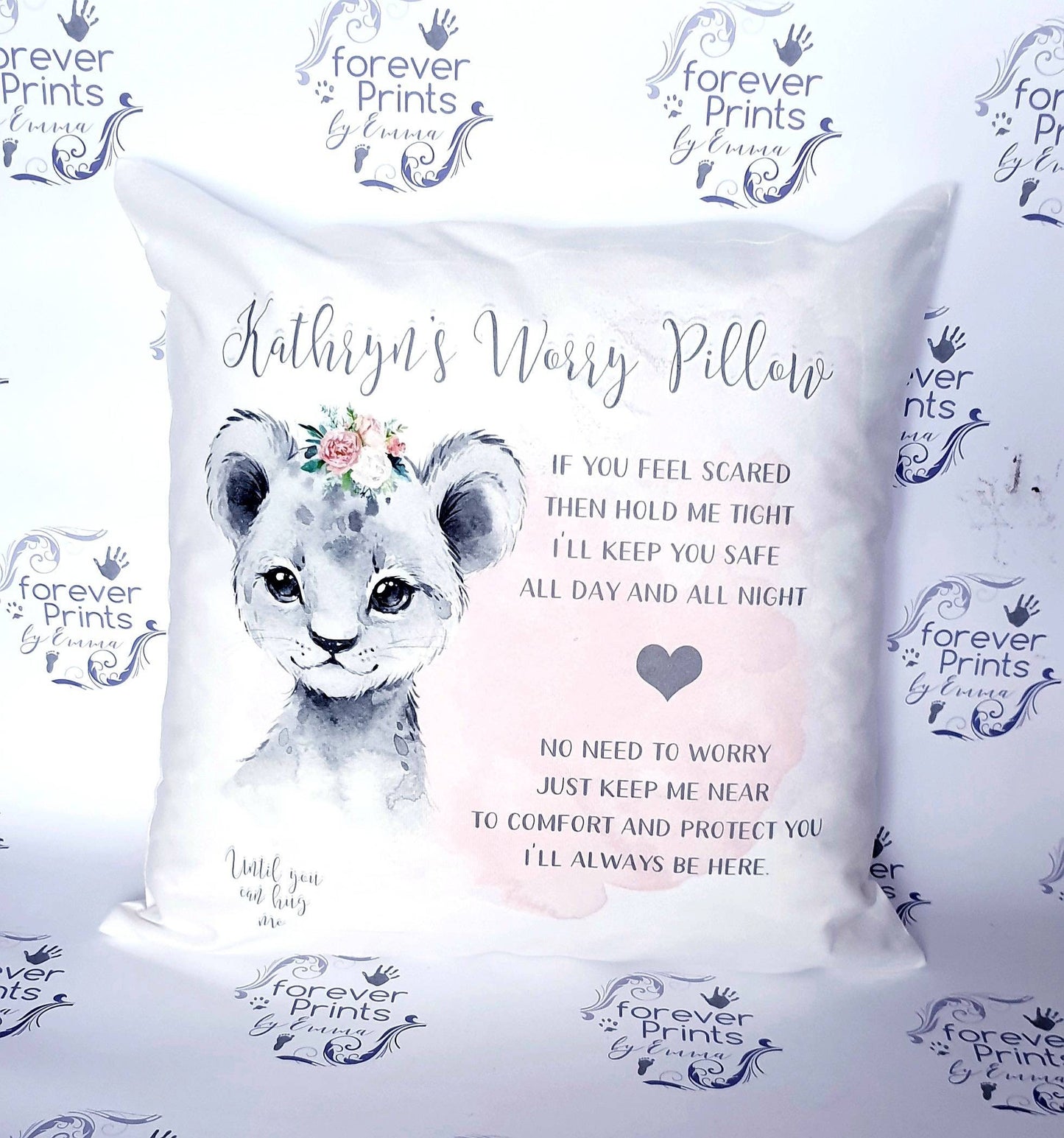 Worry pillow lion cushion
