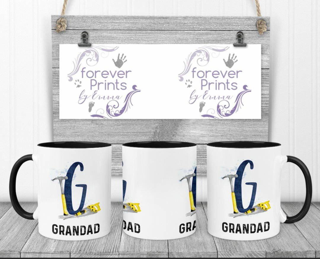 Grandad mug, dad mug, gifts for him, alphabet mug