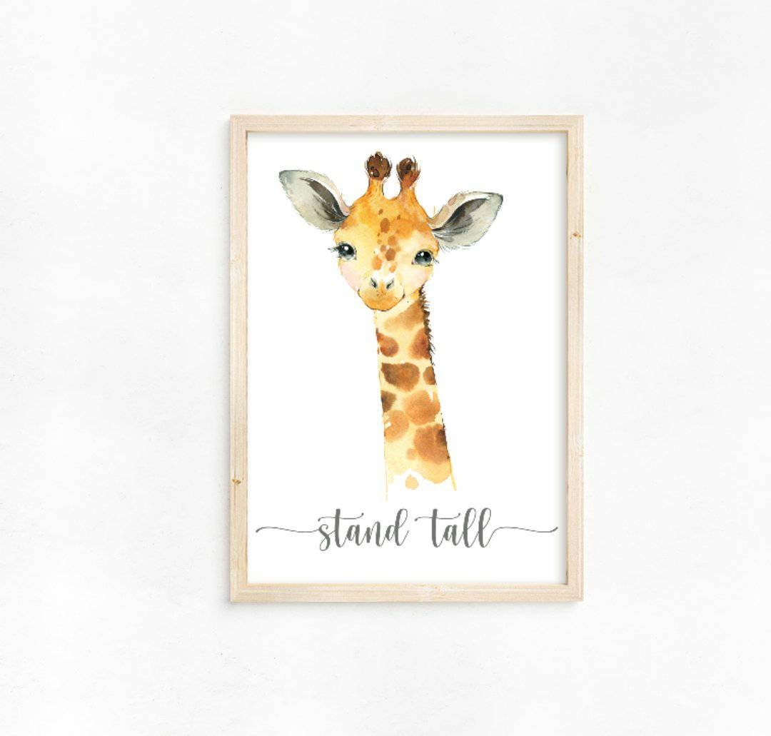 Jungle Animals Nursery Decor - Safari Nursery Prints - Nursery Set - Baby Wall Art - Nursery Decor - Jungle Theme - Elephant Giraffe Zebra