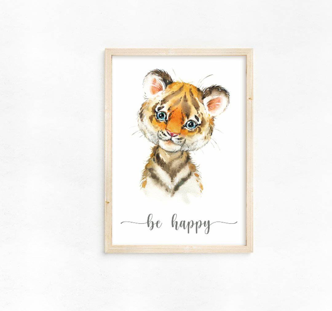 Jungle Animals Nursery Decor - Safari Nursery Prints - Nursery Set - Baby Wall Art - Nursery Decor - Jungle Theme - Elephant Giraffe Zebra