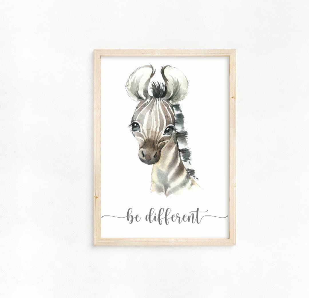 Jungle Animals Nursery Decor - Safari Nursery Prints - Nursery Set - Baby Wall Art - Nursery Decor - Jungle Theme - Elephant Giraffe Zebra