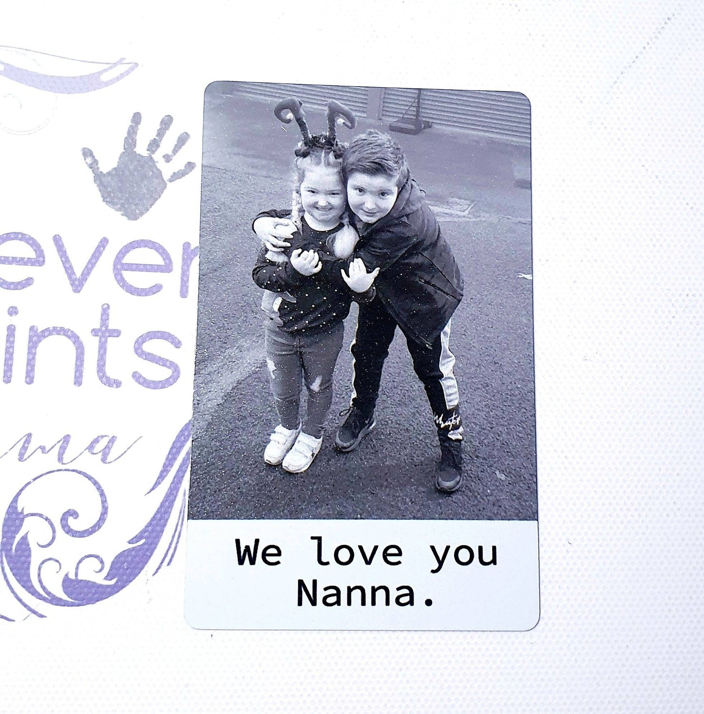 Father,s day gift, Photo wallet card, personalised printed wallet card.
