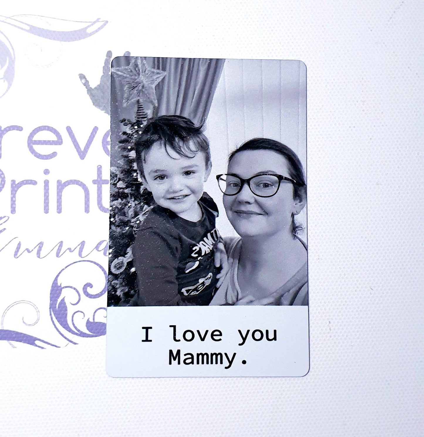 Father,s day gift, Photo wallet card, personalised printed wallet card.