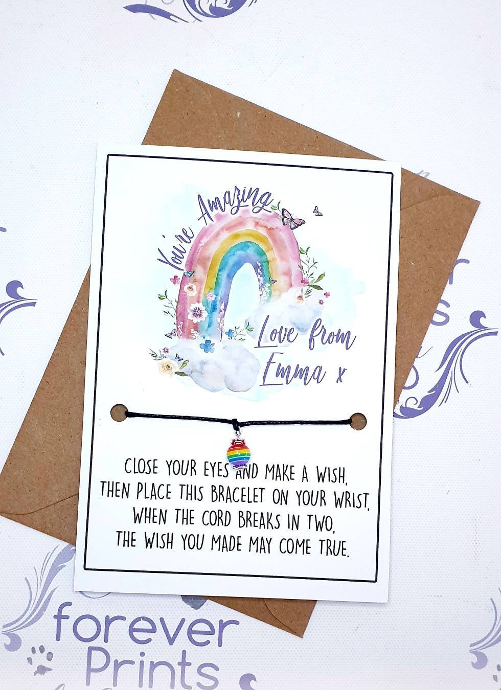 Uplifting Wish bracelet, you're amazing