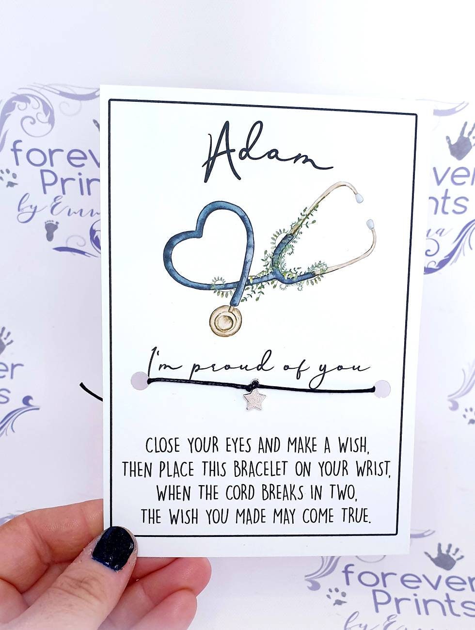 Nhs Wish bracelet, nurse gift