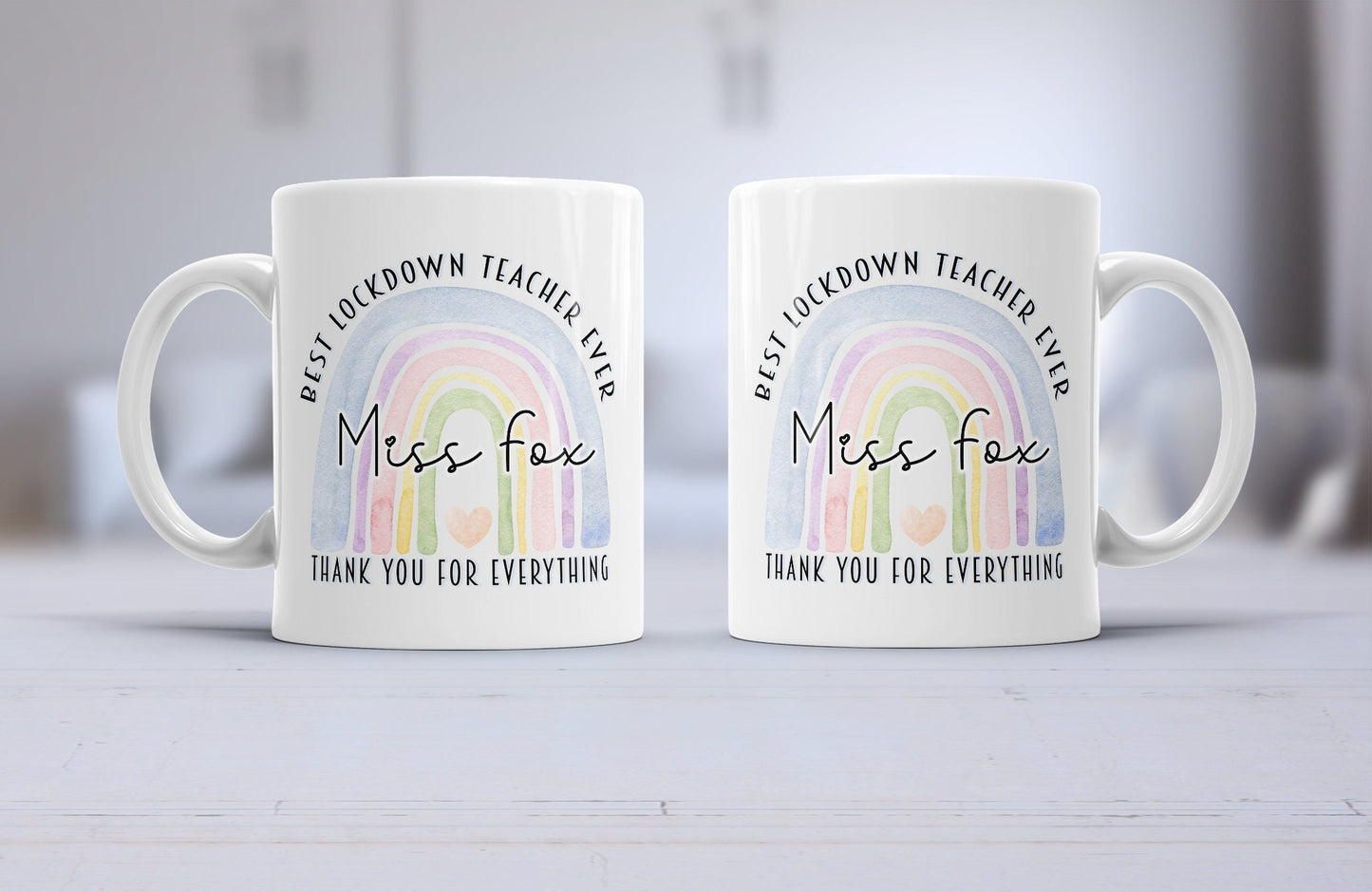 Teacher gift, lockdown teacher mug, teacher cup, thank you teacher