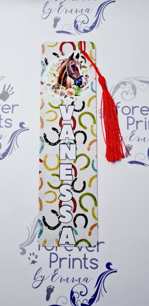 Horse Bookmark, aluminium bookmark, bookmark, gift for mum, horse lover gift, Christmas gift, equine gift