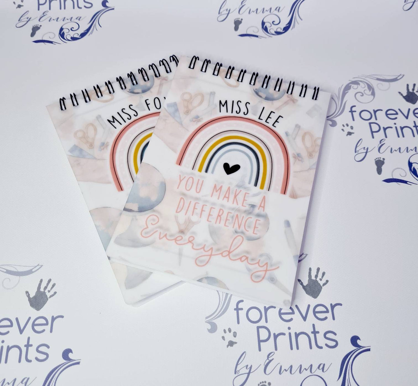 Teacher notebook, a6 notebook, thankyou teacher gift, teacher gift