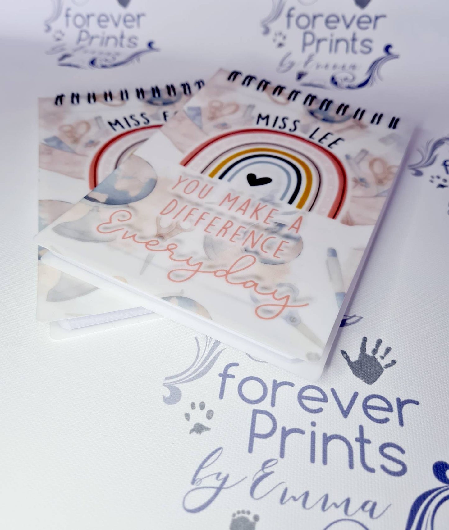 Teacher notebook, a6 notebook, thankyou teacher gift, teacher gift