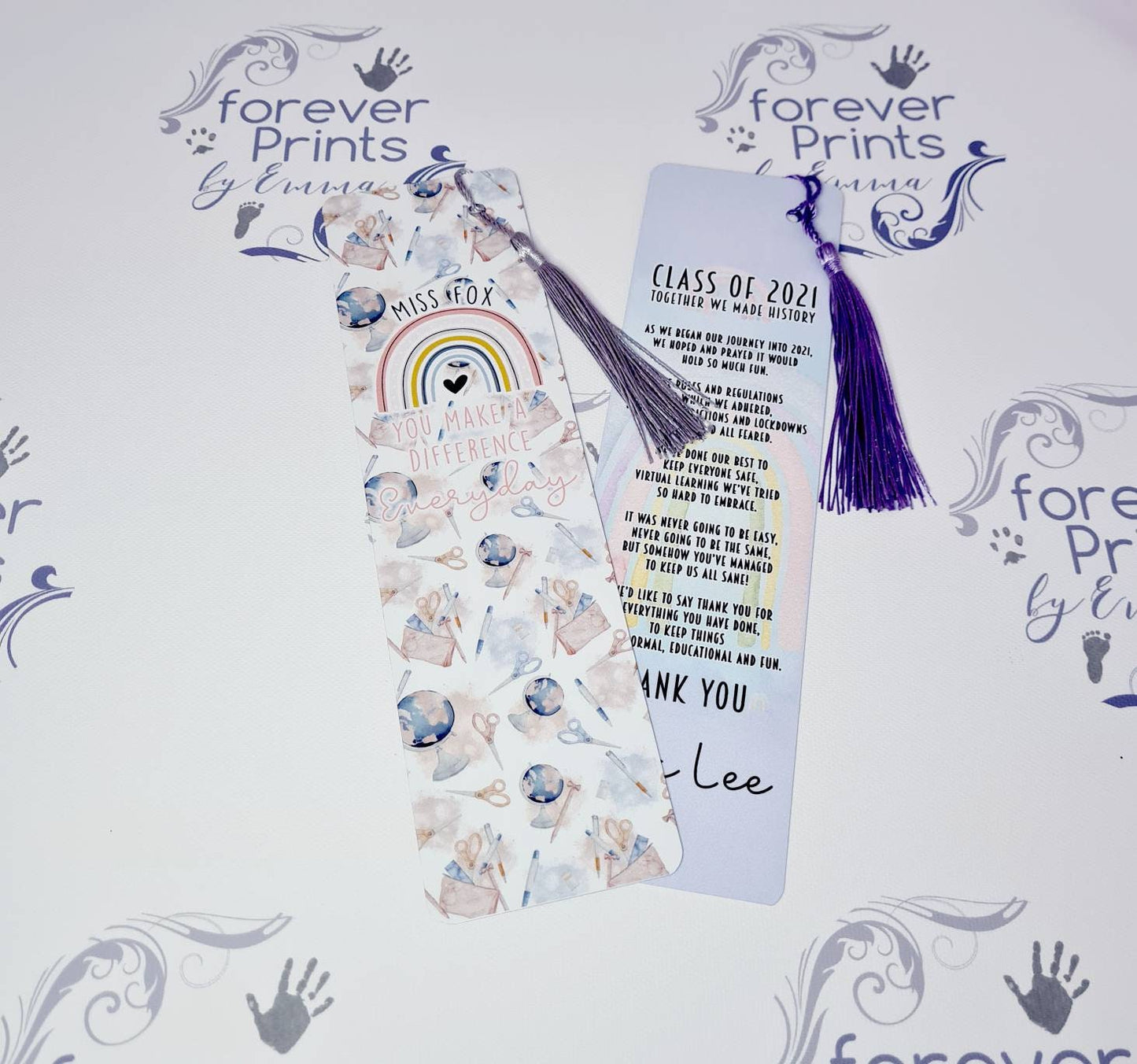 Teacher gift Bookmark, gift, aluminium bookmark, TA gift, lockdown teacher gift.
