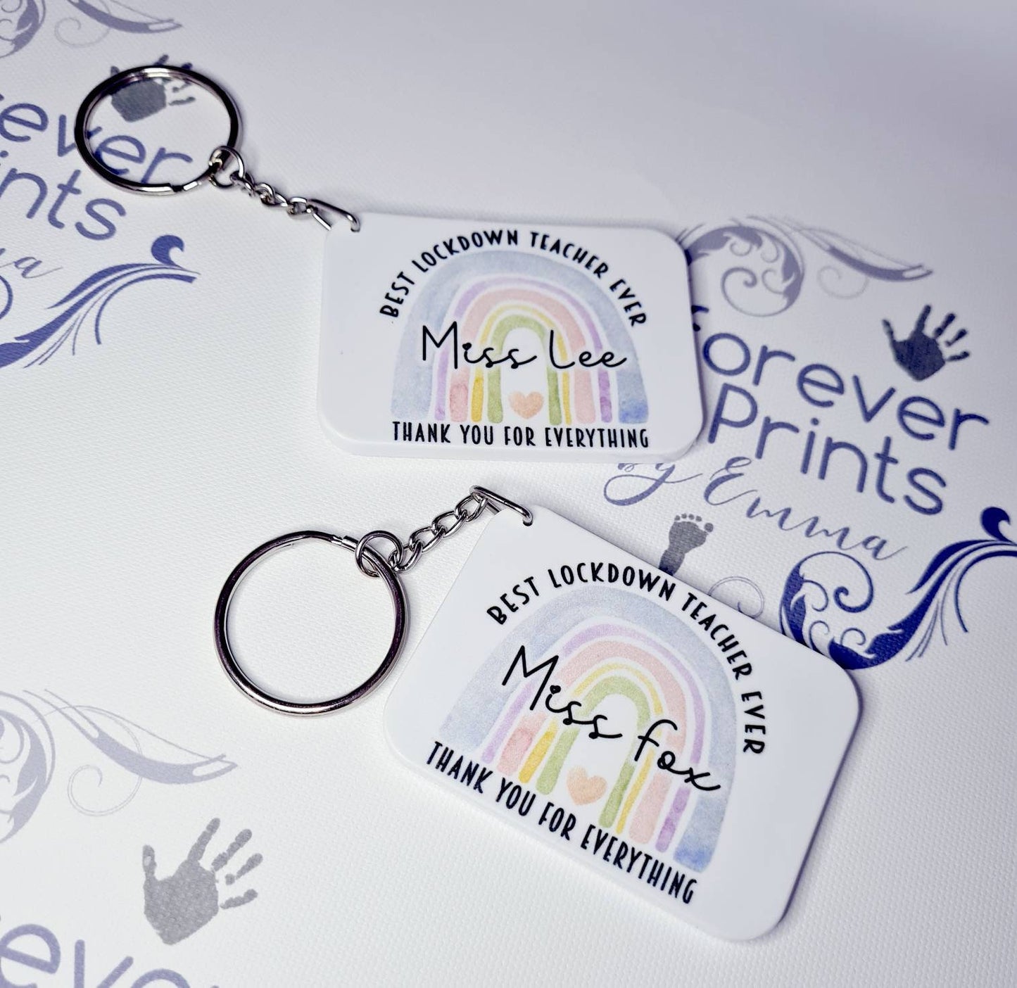 Lockdown teacher gift, teacher keyring, gift for teacher.