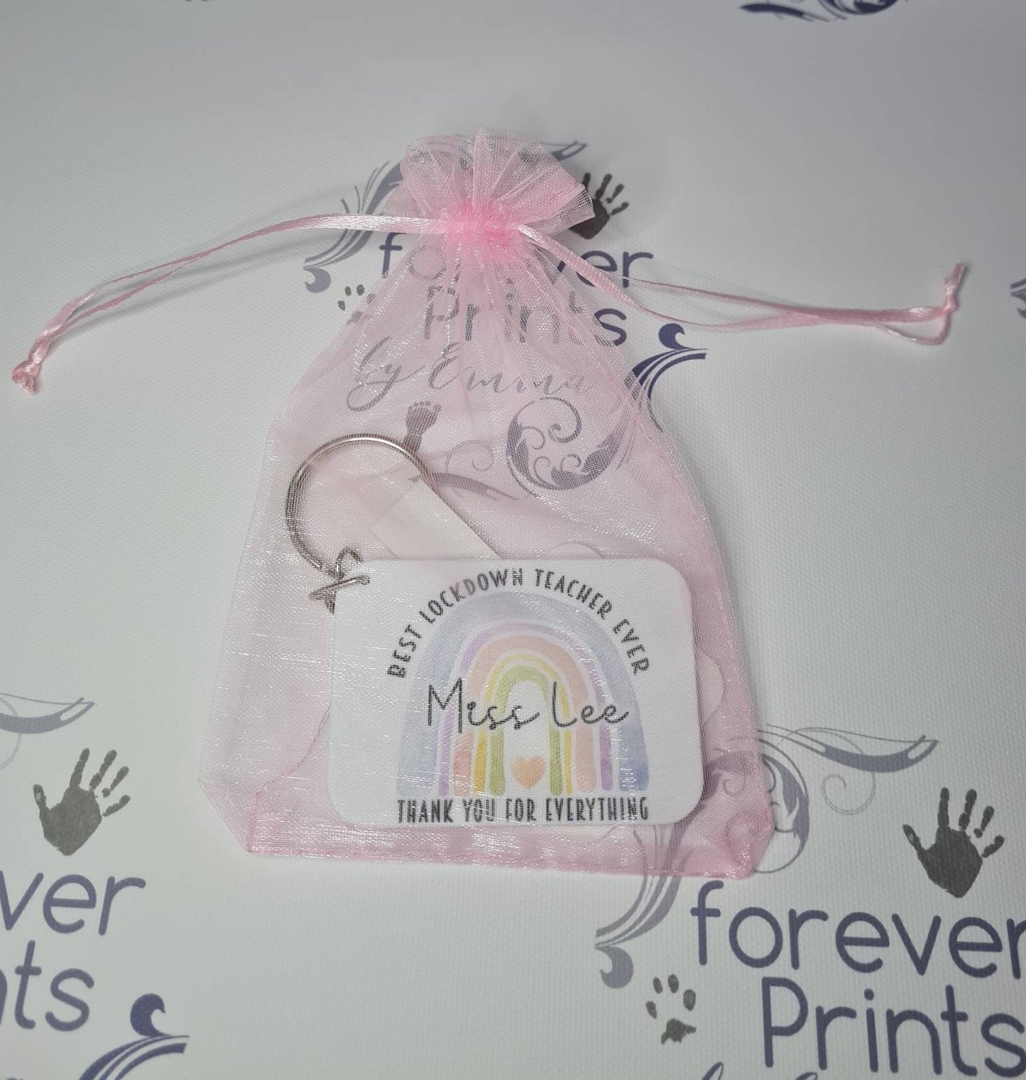 Lockdown teacher gift, teacher keyring, gift for teacher.
