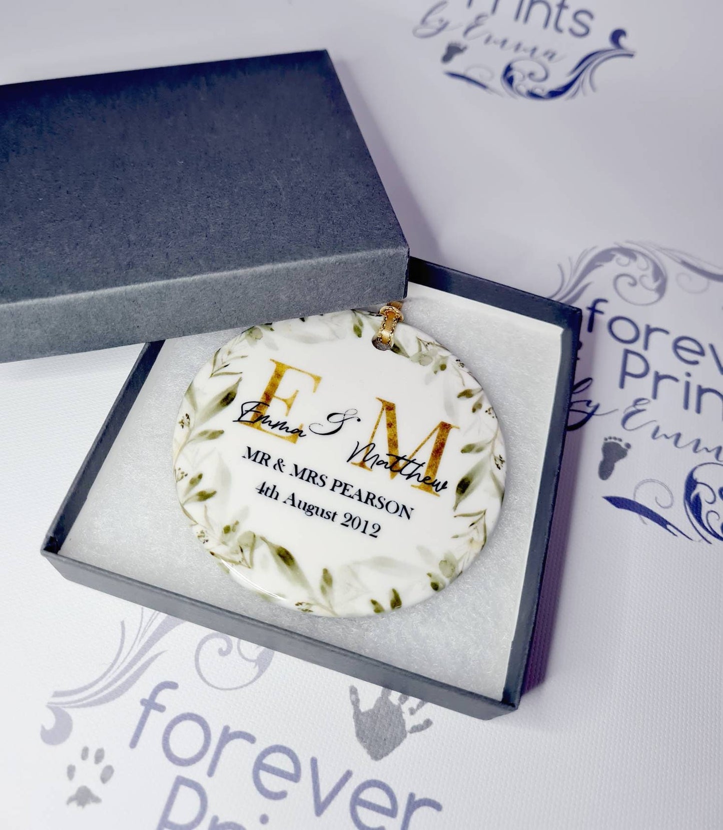 ceramic wedding decoration, wedding gift, Mr and Mrs, just married
