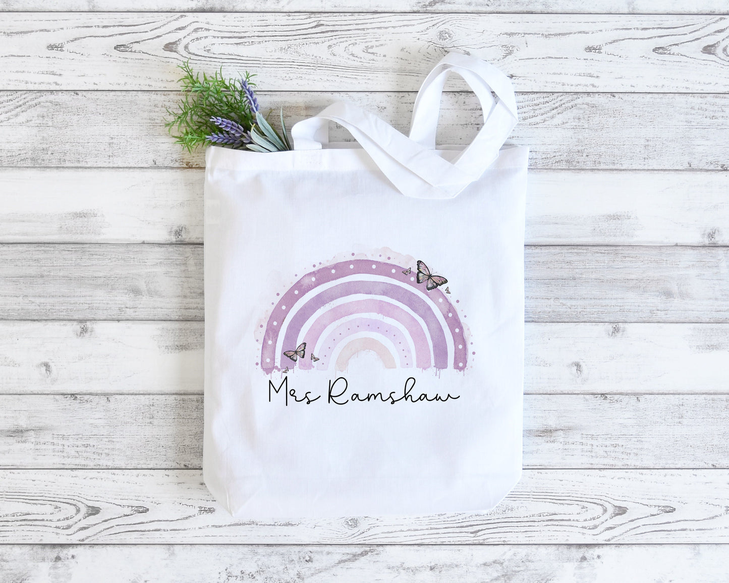 Teacher gift, lockdown teacher tote bag, teacher bag, thank you teacher, name bag