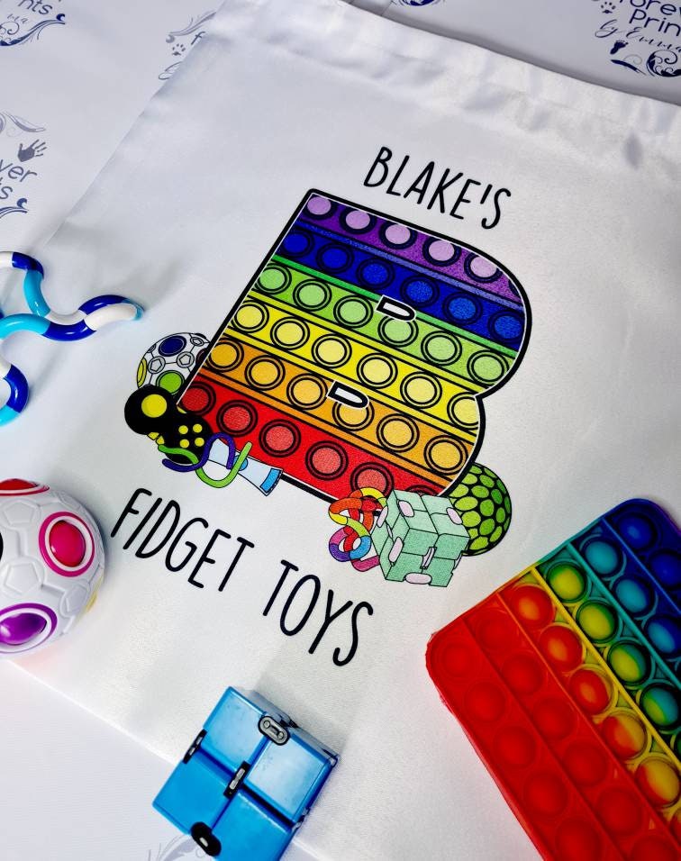 Fidget toy tote bag, bag for fidgets