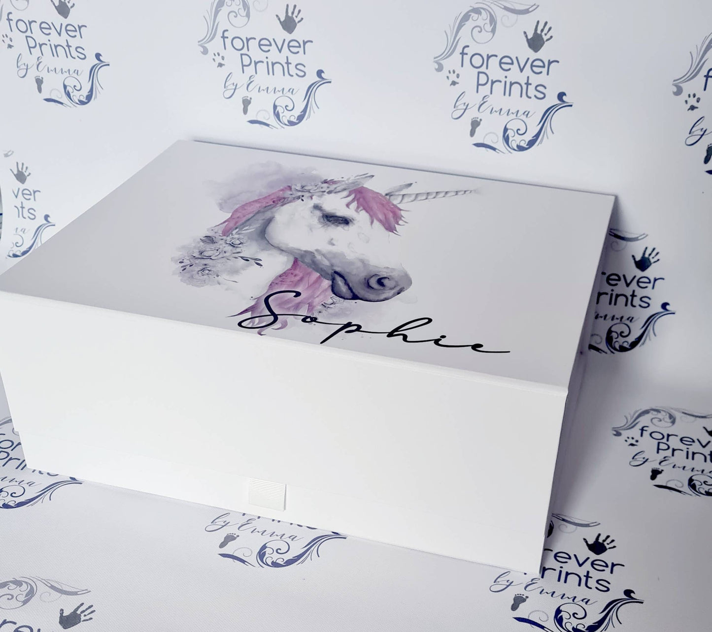 Unicorn gift and keepsake box, Magnetic box