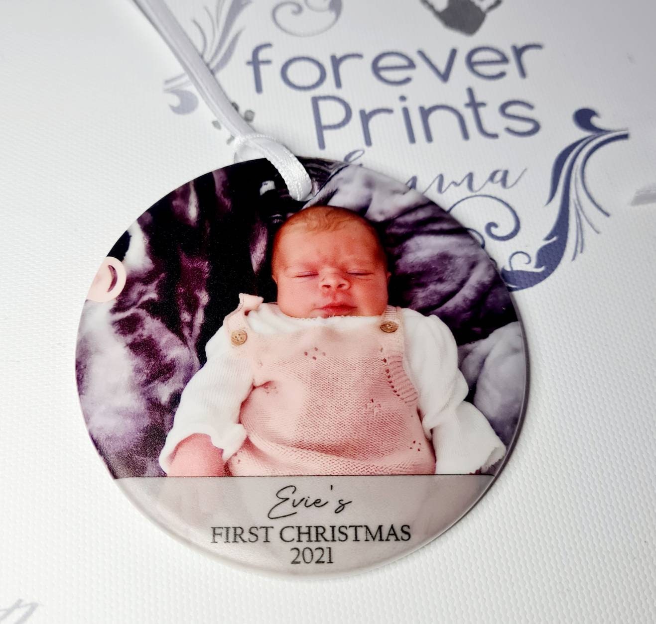 First Christmas ceramic decoration, Christmas gift, baby's first Christmas
