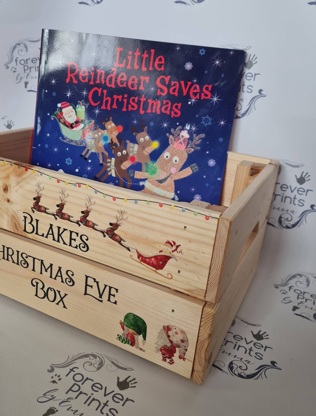 Christmas Eve Box, Personalised Christmas crate.