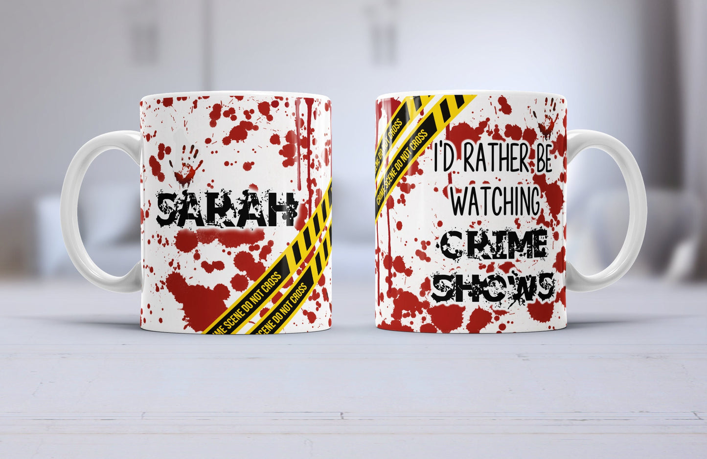 True crime mug, crime show mug I'd rather be watching crime shows