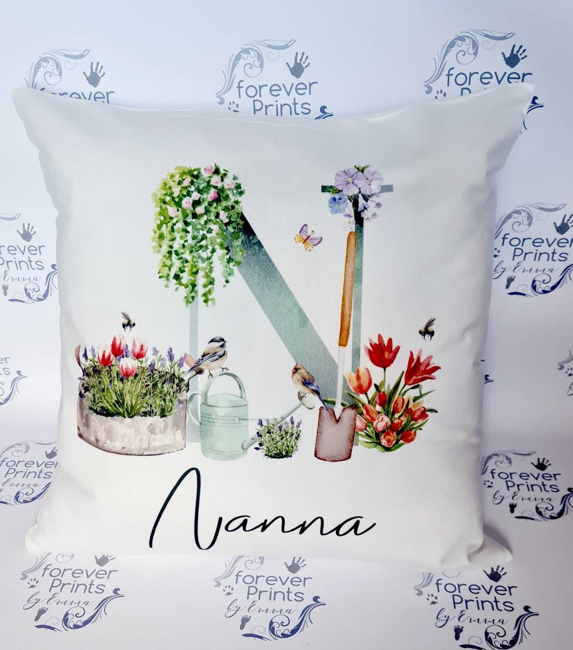 Personalised gardening cushion, gardening gift, gift for gardener.