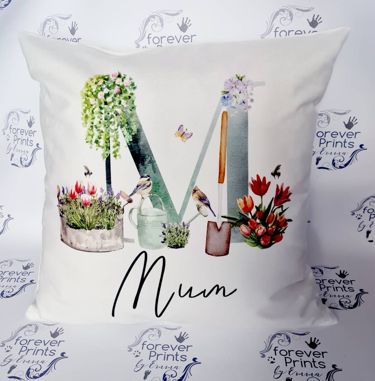Personalised gardening cushion, gardening gift, gift for gardener.