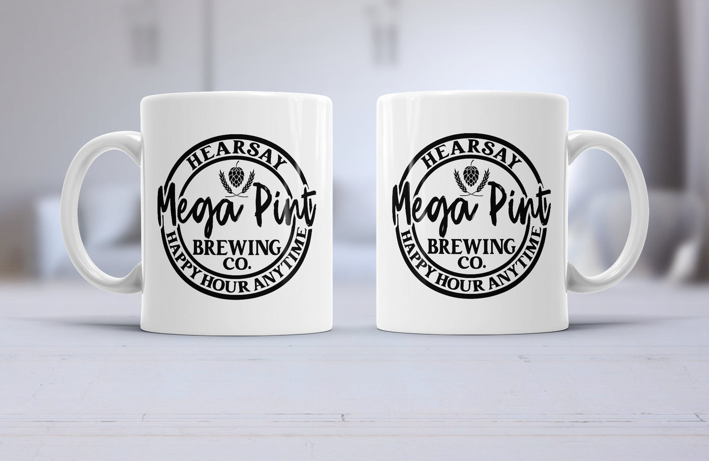 Mega pint mug, hearsay mug