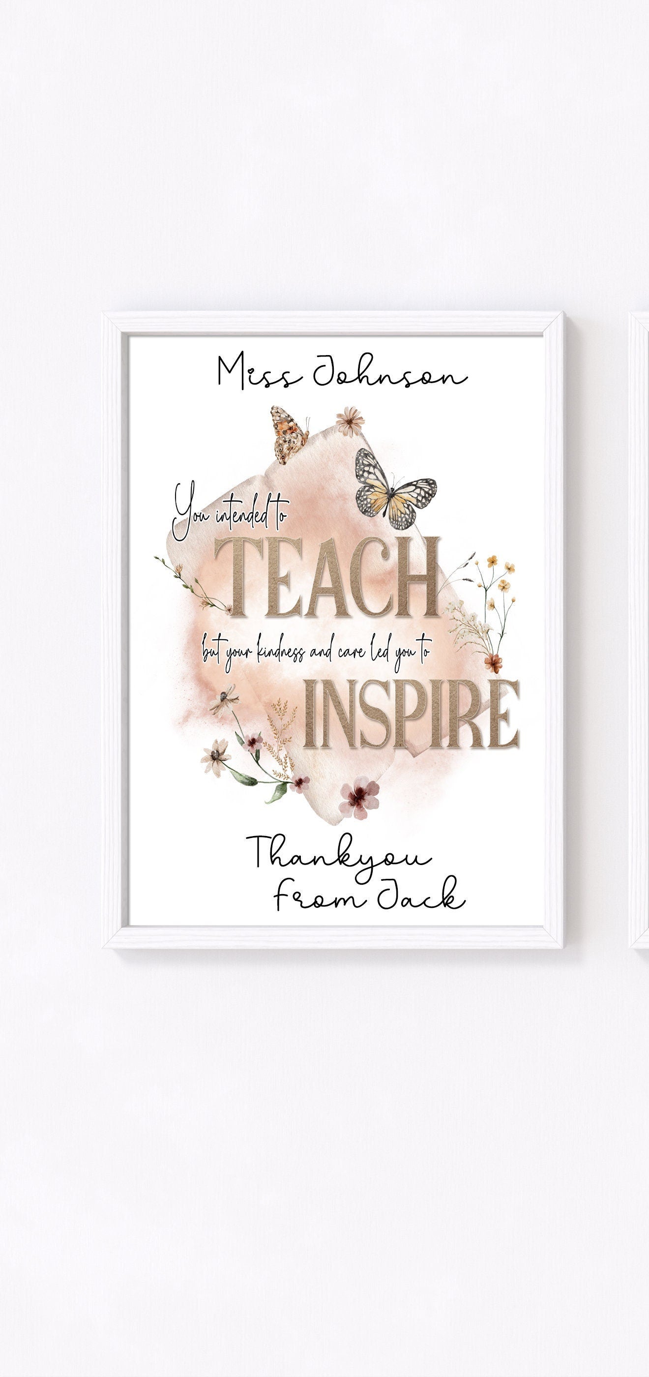 teacher gift, a4 teacher print, thankyou teacher A4 or A3 print, class of 2022