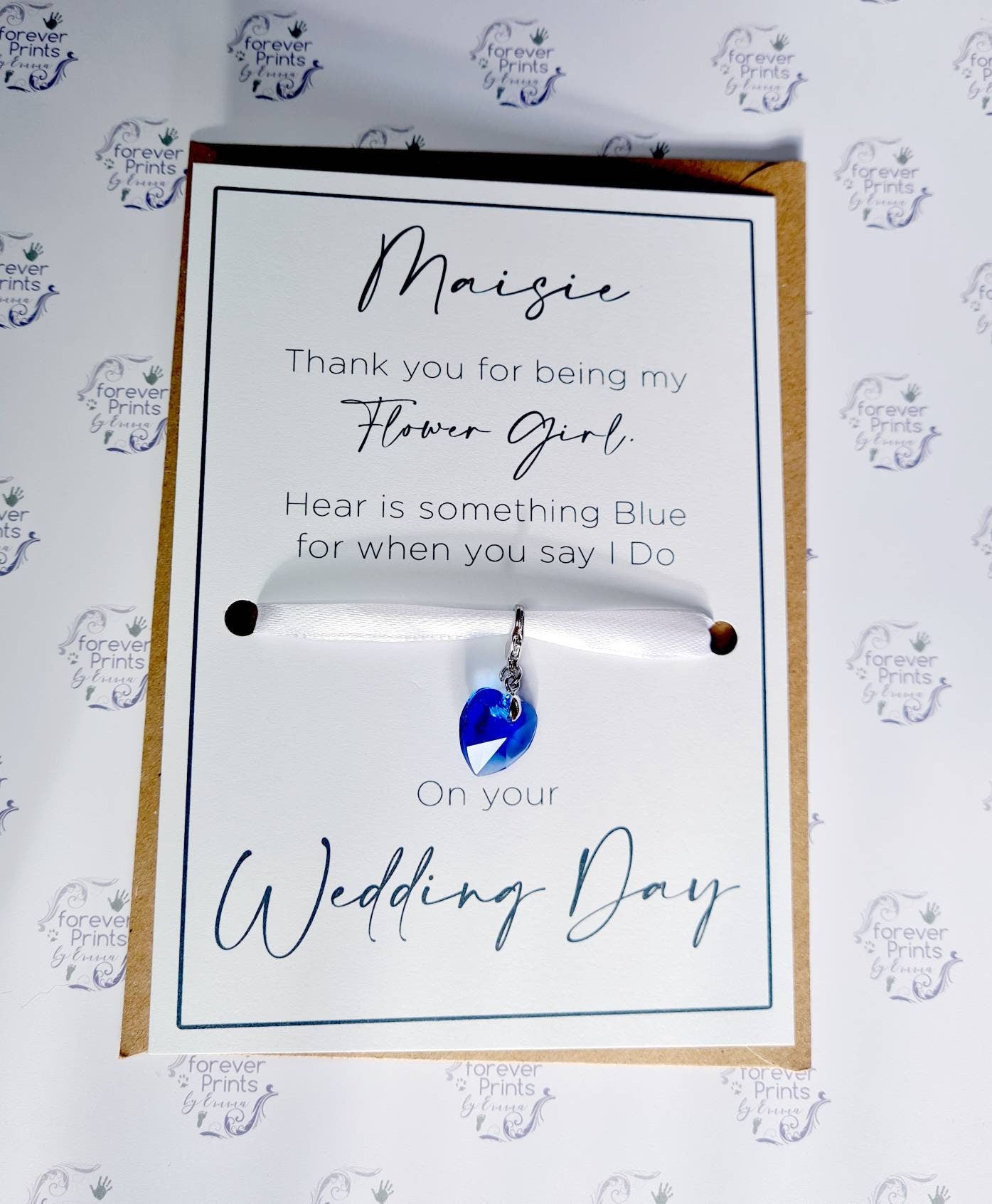 Something blue Flower Girl gift, wedding gifts, something old something new, wedding tradition