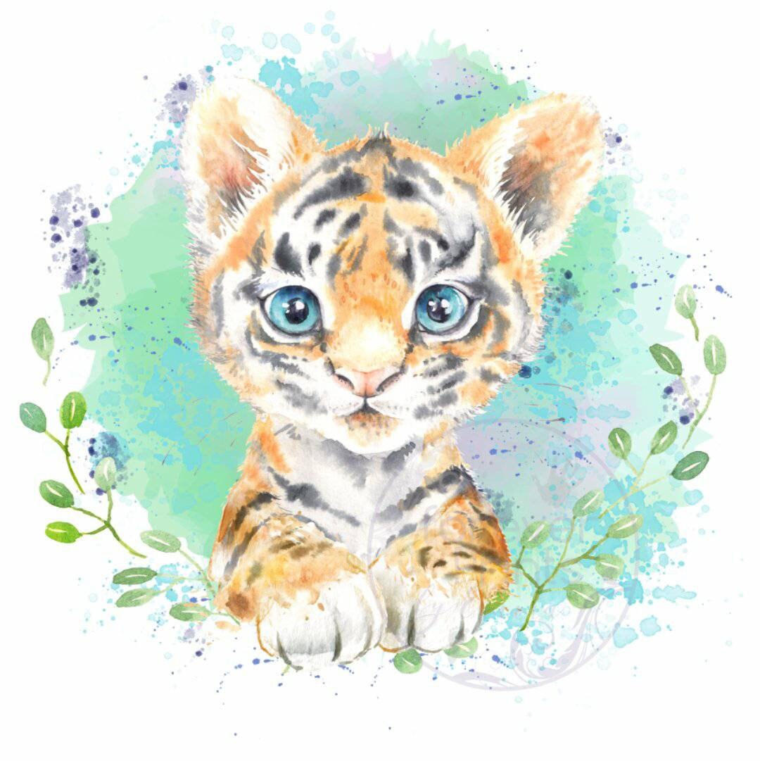 Tiger, safari cushion, personalised