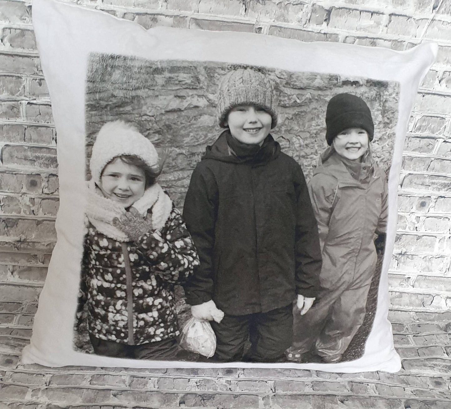 Personalised Photo Cushion: Super Soft Polyester Pillow (40cm)