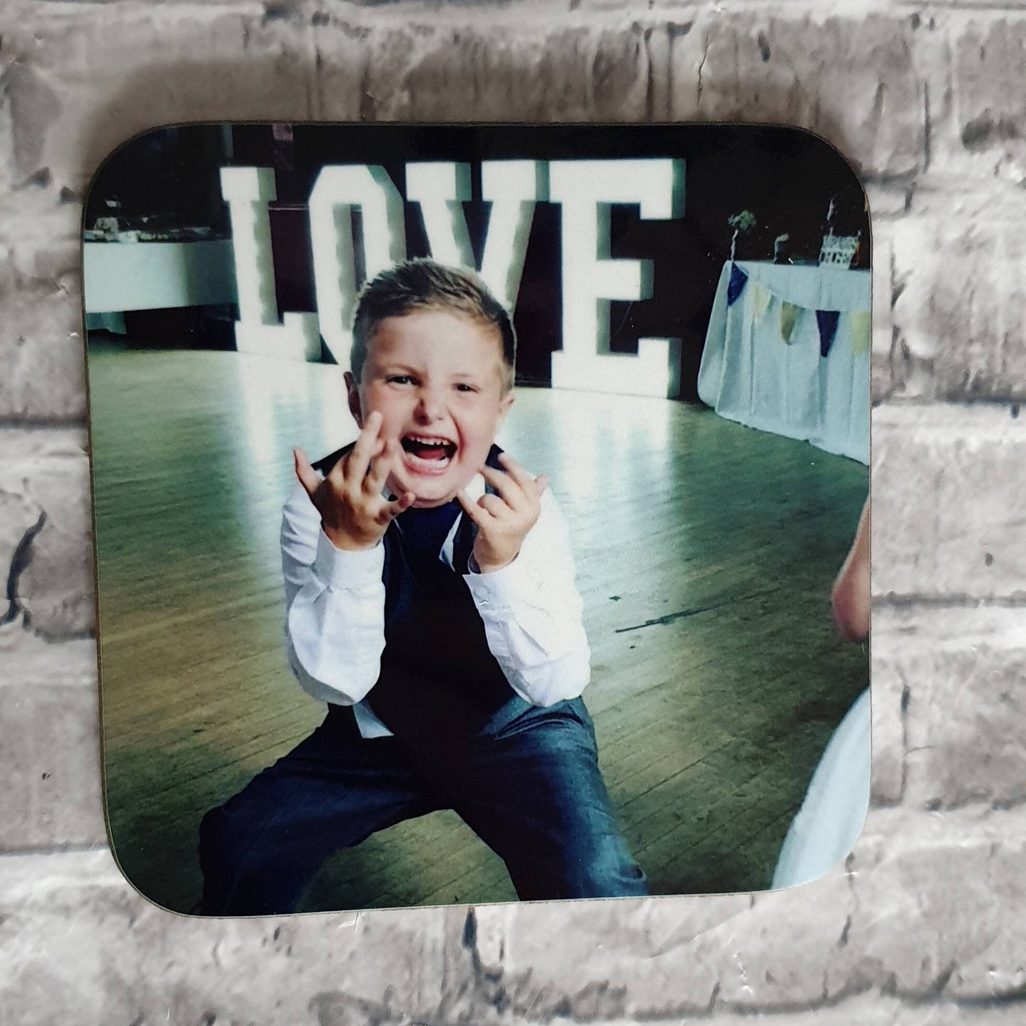 Personalised Photo Coaster, Custom Image Coaster, Your Text Here